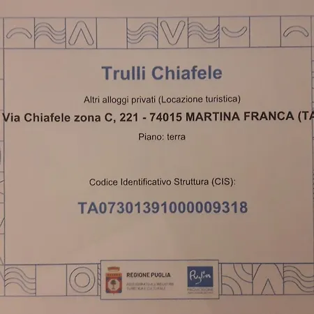 Trulli Chiafele Penzion Martina Franca